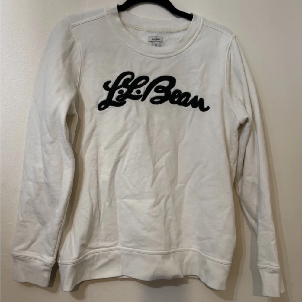 L.L. Bean Women's OFF-White super soft crew neck sweatshirt